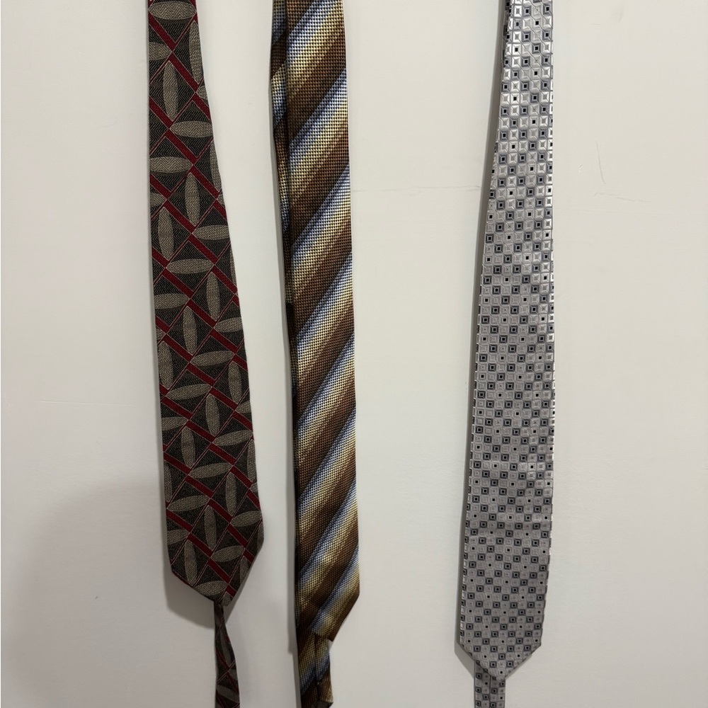 Alexander Julian Geometric, Striped, and Checkered Tie Set